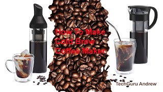 How To Make Cold Brew Coffee Maker ERNESTO [upl. by Lach]