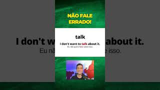 NÃO ERRE MAIS A pronúncia da palavra TALK em inglês [upl. by Aivataj]