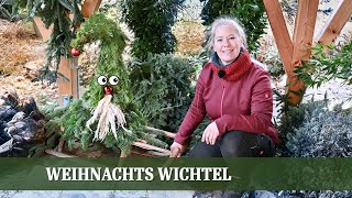 Wichtel binden  Eine weihnachtliche Deko für Terrasse oder Hauseingang [upl. by Adroj701]