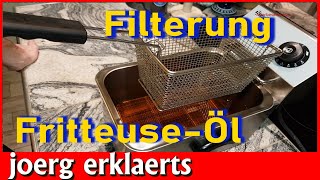 Frittieröl einfach wieder verwenden durch Filterung ganz einfach Tutorial No 314 [upl. by Doownel196]