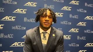 UNC Football RB Omarion Hampton ACC Kickoff Interview [upl. by Hudson103]