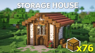 Minecraft  How to build a Storage House  Tutorial [upl. by Paver324]