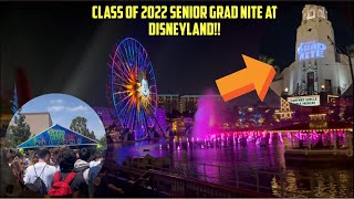 MY SENIOR GRAD NITE AT DISNEYLAND 2022  Vlogs With Samuel [upl. by Neela]