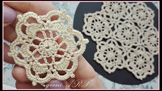 Crochet Small Lace Doilies Vintage inspired project [upl. by Balcer]