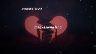 Parang kahapon lang lyrics MM Madrigal [upl. by Siro68]