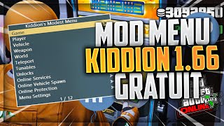 TUTO AVOIR le MOD MENU GRATUIT Kiddions sur GTA 5 ONLINE 166  Kiddions Modest Menu 099 [upl. by Elrae620]