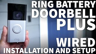 Ring Doorbell Plus Installation DIY  Ring Video Doorbell Wired Installation with Existing Chime [upl. by Accebor298]