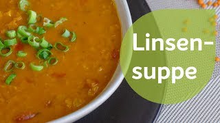 Rote Linsensuppe  Vegane Rezepte [upl. by Eugenio971]