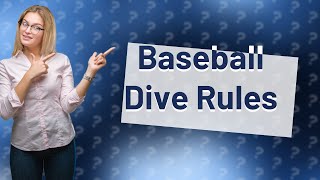 Can a baserunner dive over a fielder [upl. by Ikir]