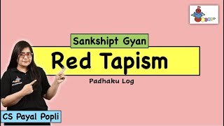 Red Tapism Meaning  What is Red Tapism  Red Tape  Red Tapism meaning in Hindi  CS Payal Popli [upl. by Lau]