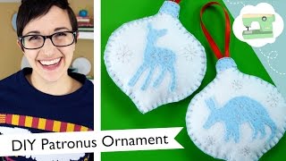 DIY Custom Patronus Ornament  Harry Potter Christmas Decoration  laurenfairwx [upl. by Ashford]