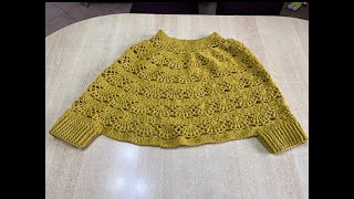 Tuto capeponcho au crochet spécial gaucher [upl. by Ylrahc]