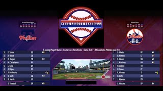 MGLB 2024 Playoffs NLDS Game 3  Philadelphia Phillies  New York Mets PHL leads 20 [upl. by Tanitansy]