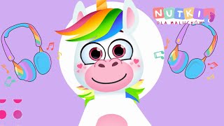 TĘCZOWY JEDNOROŻEC Piosenka Dla Dzieci 🦄🌈✨🎶💖 NutkiDlaMaluchów [upl. by Schroth]