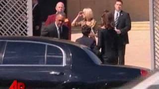 Raw Video Farrah Fawcett Funeral Held in LA [upl. by Langston]