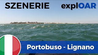 summer sun indoor rowing scenery  Italy  Adriatic Sea  Portobuso  Lignano  CCL [upl. by Bruno]