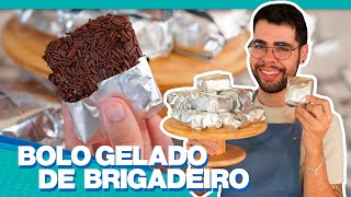 ESSE BOLO GELADO VAI TE SURPREENDER  BOLO GELADO DE BRIGADEIRO BEM MOLHADINHO [upl. by Euqinu]