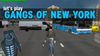 Garbage Game quotGangs of New Yorkquot Grand Theft Auto ripoff [upl. by Naejarual]