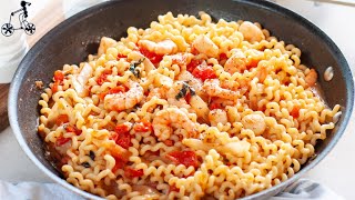 Italian Shrimp Tomato Pasta Recipe No Cream No Cheese [upl. by Dlnaod]