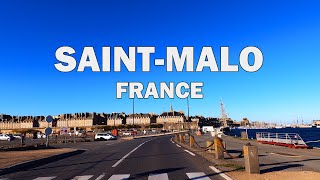 SaintMalo France  Driving Tour 4K [upl. by Enuj]