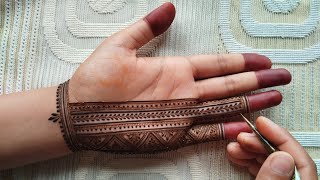 Very beautiful front hand mehndi design  Easy stylish Moroccan mehndi design  Mehndi ka design [upl. by Kayley750]