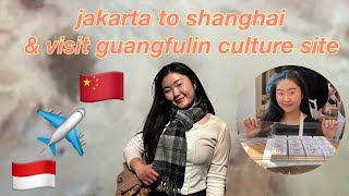 TRAVELVLOG69 Jakarta to China amp Visit Guangfulin Culture Site  Bake a cake [upl. by Oznofla427]