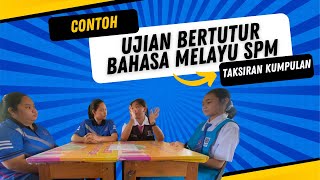 Latihan Ujian Bertutur Bahasa Melayu SPM Taksiran Kumpulan [upl. by Lynnelle]