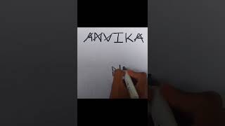 Anvika name Logo  Comment your Name [upl. by Arthur]