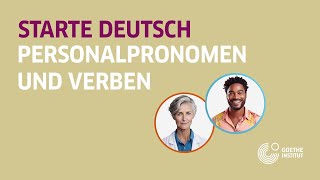 Starte Deutsch Personalpronomen und Verben im Deutschen [upl. by Nicola]