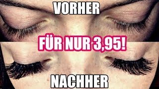 Wimpernverlängerung zu Hause SELBER MACHEN 😳😍  Erika [upl. by Atisor423]