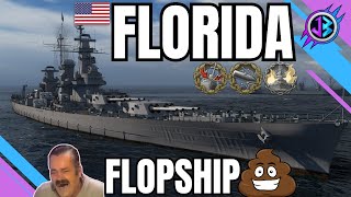 FLORIDA  Esteticamente bellissima tecnicamente bruttissima  World of Warships [upl. by Ligriv]