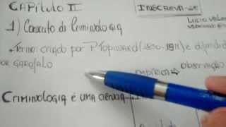 Criminologia conceito Objeto Método Aula 11 [upl. by Horatio]