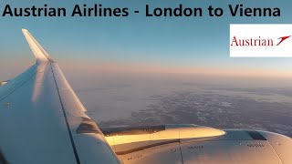 Austrian Airlines SUNRISE flight London  Vienna  Airbus A320neo TRIP REPORT [upl. by Fionnula478]