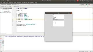 Python GUI Tutorial  25  Listbox  part 1  Tkinter [upl. by Anahcar25]
