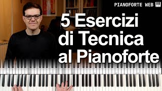 5 Esercizi di Tecnica per Principianti Lezione di Pianoforte [upl. by Gherardi]