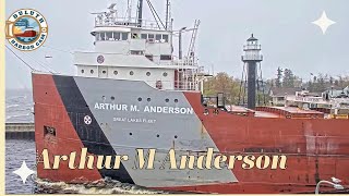 Arthur M Anderson departed Duluth 05162024 [upl. by Delija]