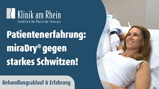 miraDry® gegen Schwitzen Behandlungsablauf PatientenErfahrung und VorherNachherErfahrung [upl. by Taggart]