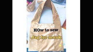 ☁️✨How to sew Bag for Monk✨☁️ Stop Motion ทำย่ามถวายพระ [upl. by Detta]