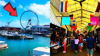 Bayside Marketplace Miami Florida Walking Tour [upl. by Nwhas]