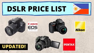 Cheapest DSLR Cameras in the Philippines  DSLR Camera Price List Kit amp Lens  2020 [upl. by Erma]