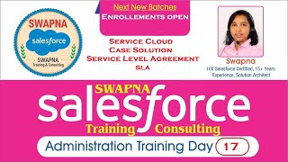 17SalesforceAdmin Service Cloud Case Solution SLA Service Level Agreement SwapnaSalesforceAmeerpet [upl. by Droffilc]