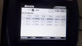 Prueba DOCSIS con medidor DSAM6300 [upl. by Dambro]