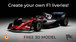 Create your own F1 Livery renders Tutorial [upl. by Legnaesoj]