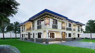 2 Storey House Design18x18meters [upl. by Sanyu]