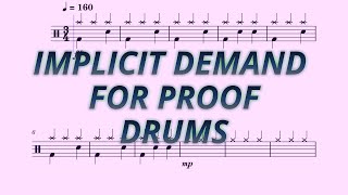 Implicit Demand For Proof  Twenty One Pilots  Drums Sheet Music [upl. by Akit10]