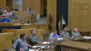 Natrona County Board of County Commission Meeting  August 6 2024 [upl. by Nelleus326]