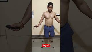 Rope skipping challenge for 30 days Day5 ropeskipping fatburn fitness [upl. by Mercado]