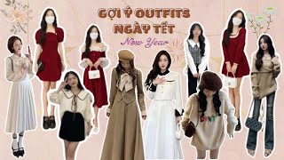 SHOPEE HAUL Outfits cho Tết 2024 Tết nay mặc gì  Tiktok Shopee P10 [upl. by Lenette]