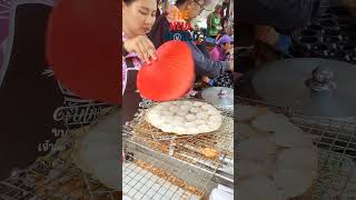 Khanom Krok Thailand Street food shorts food travel viralvideo [upl. by Ynamreg]