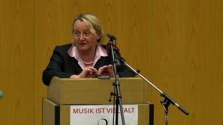 STANDORTDISKUSSION Mannheim Ministerin Theresia Bauer spricht an der Musikhochschule Mannheim [upl. by Dougy]